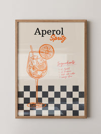 Aperol Spritz Retro Illustration