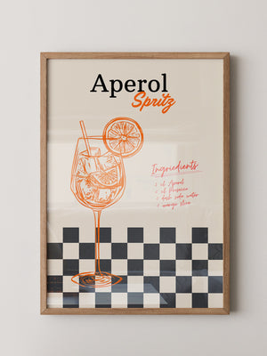 Aperol Spritz Retro Illustration