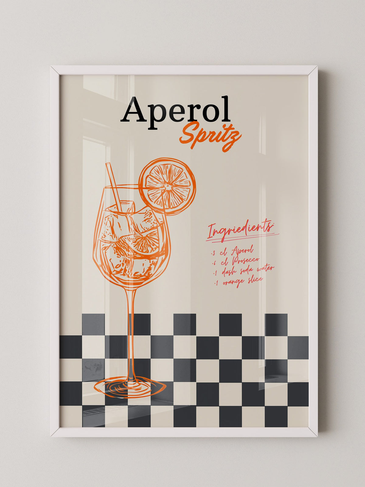 Aperol Spritz Retro Illustration