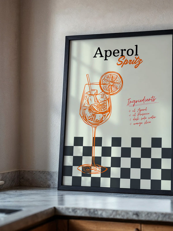 Aperol Spritz Retro Illustration