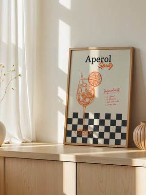 Aperol Spritz Retro Illustration