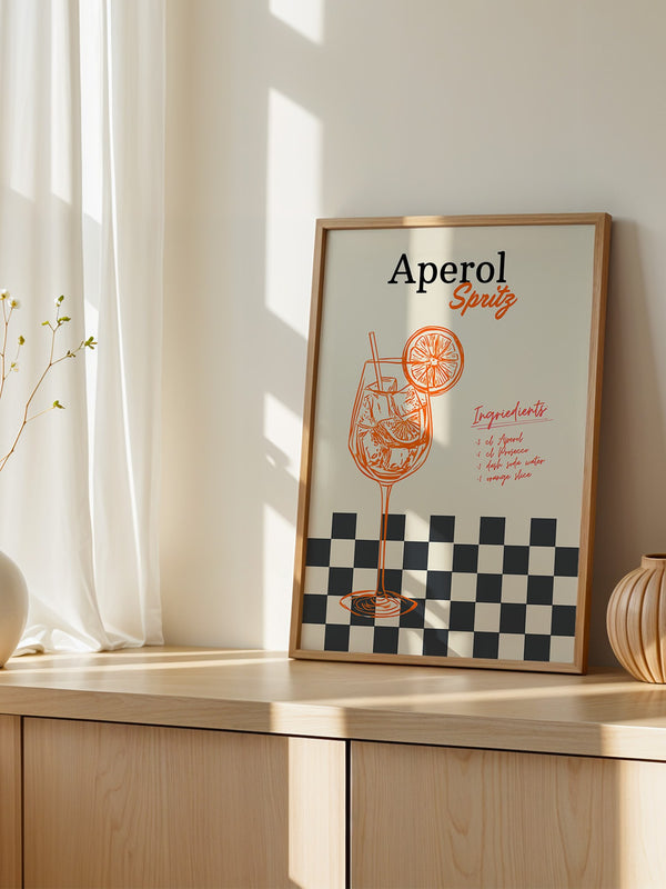 Aperol Spritz Retro Illustration