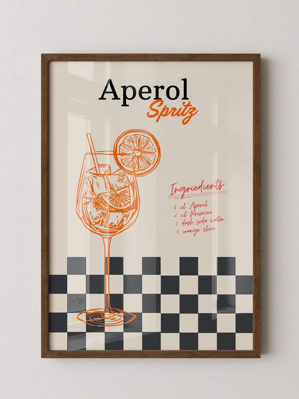 Aperol Spritz Retro Illustration