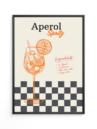 Aperol Spritz Retro Illustration