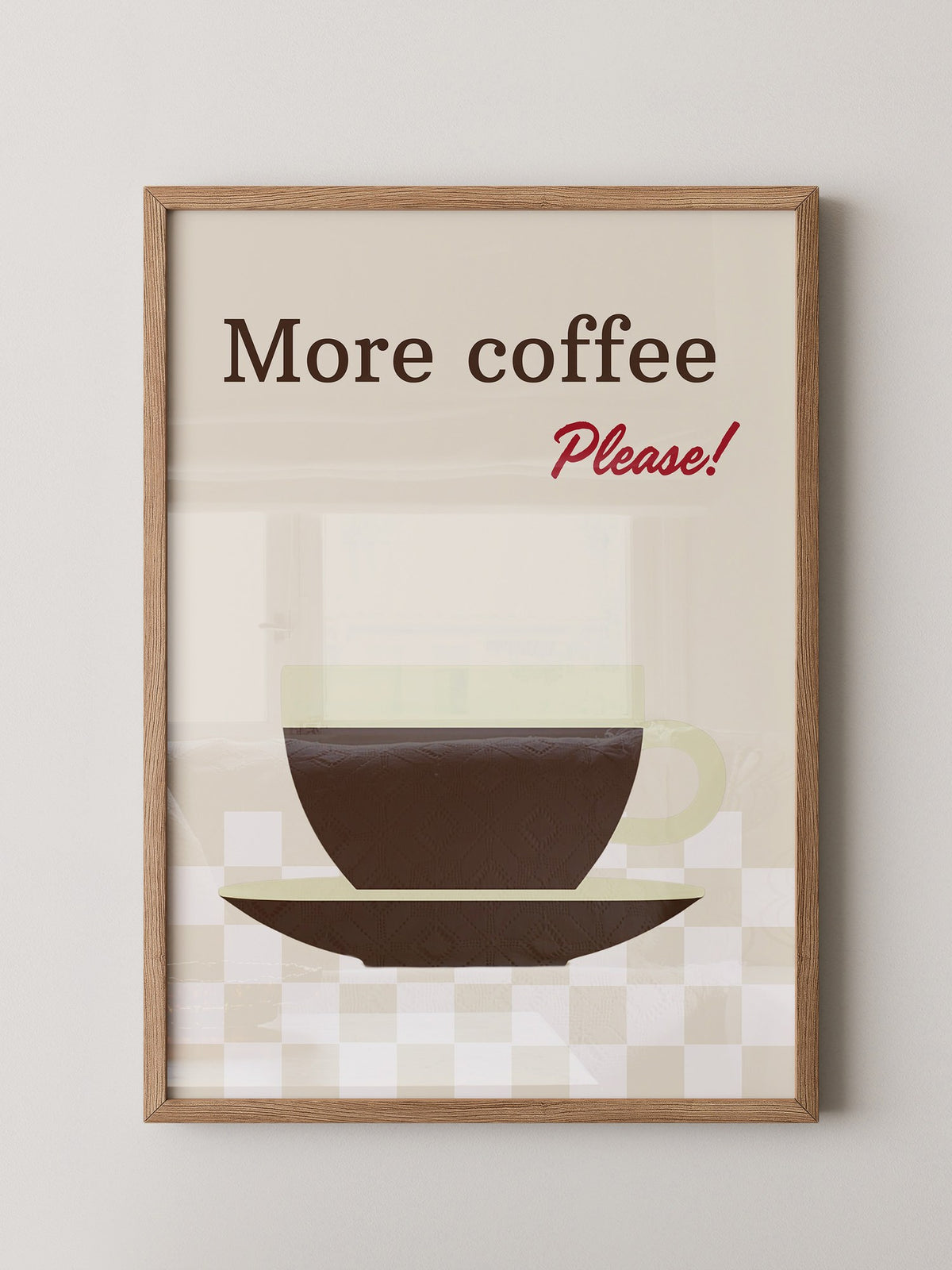 Kaffeetasse Text Retro-Design