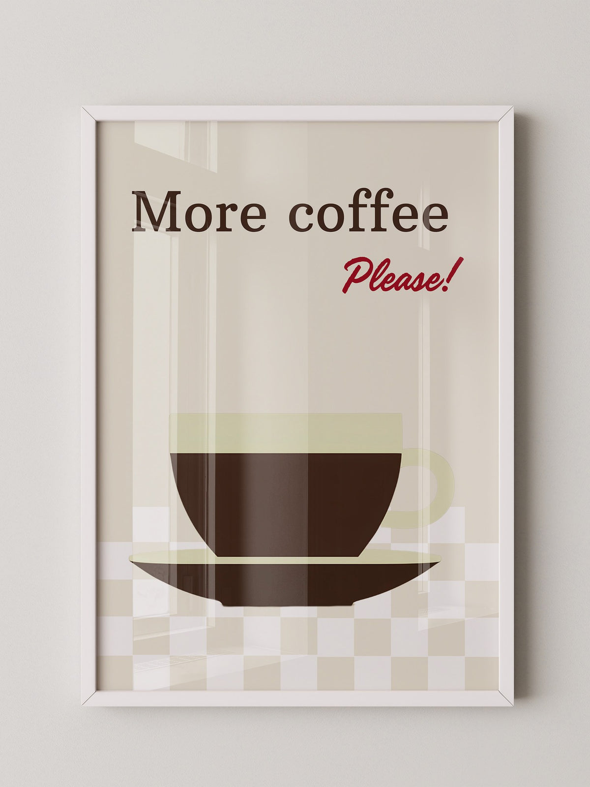 Kaffeetasse Text Retro-Design