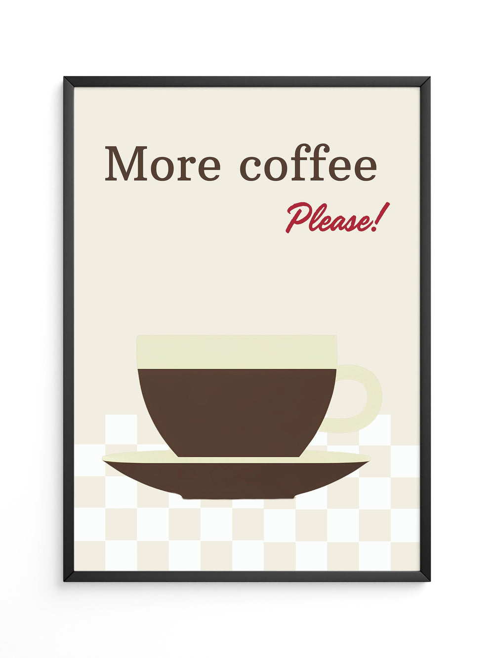 Kaffeetasse Text Retro-Design