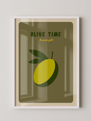 Olive Minimalistisch Retro