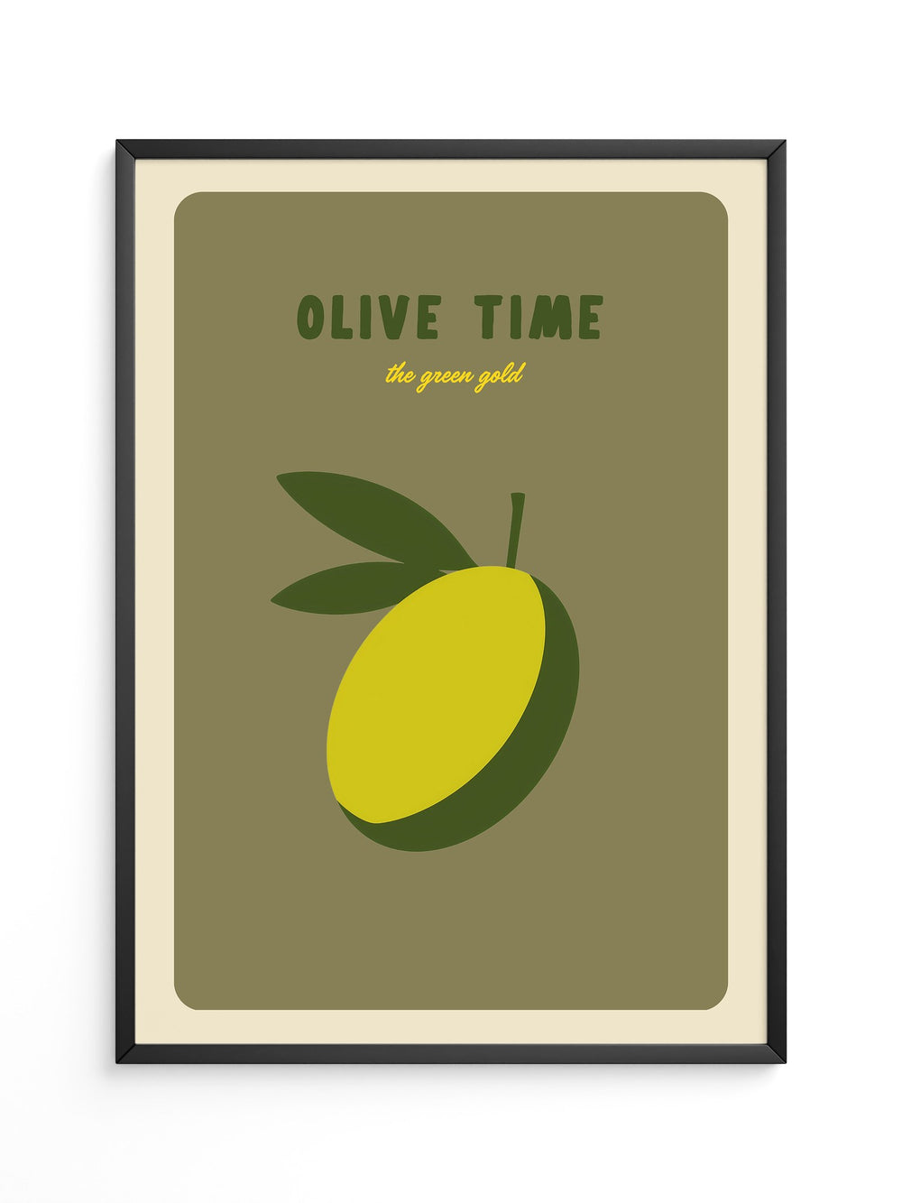 Olive Minimalistisch Retro