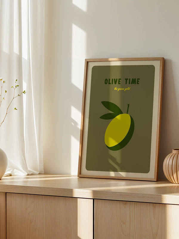 Olive Minimalistisch Retro
