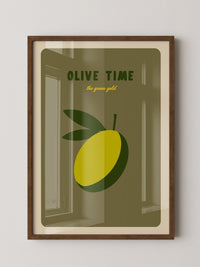 Olive Minimalistisch Retro