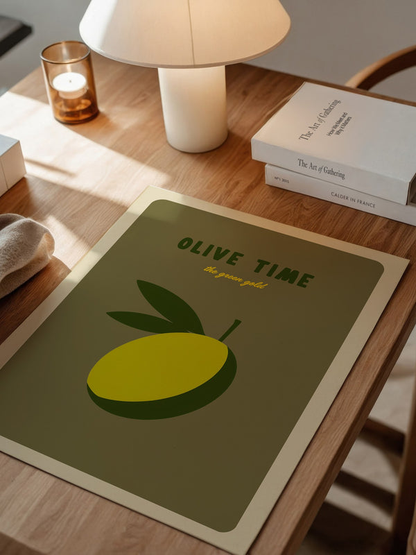 Olive Minimalistisch Retro