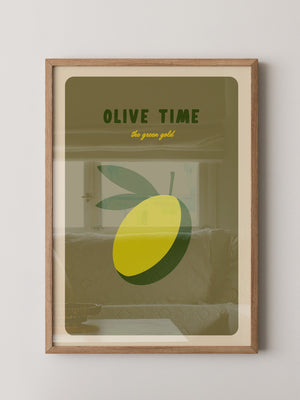Olive Minimalistisch Retro