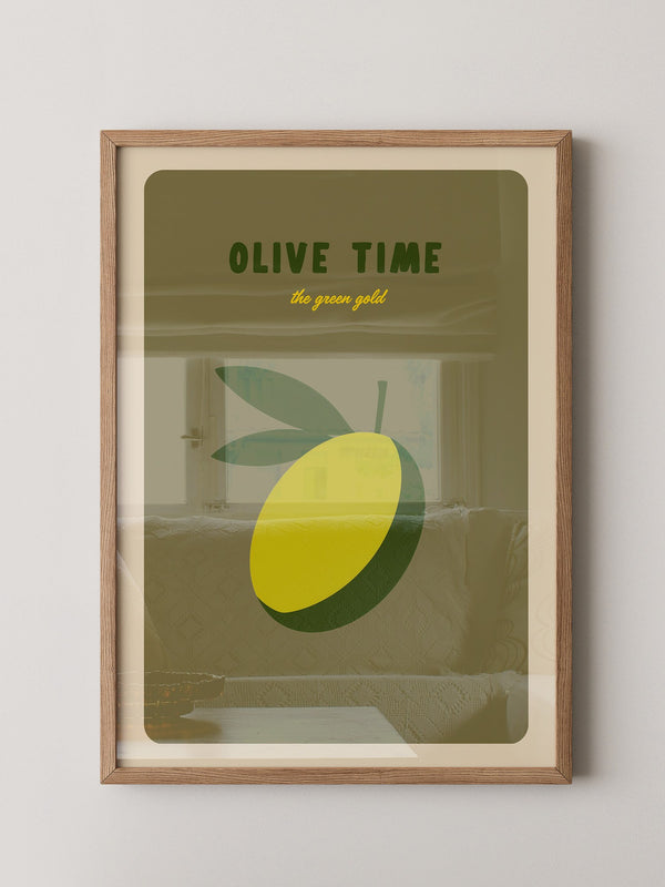 Olive Minimalistisch Retro