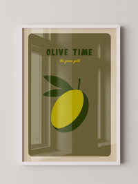 Olive Minimalistisch Retro