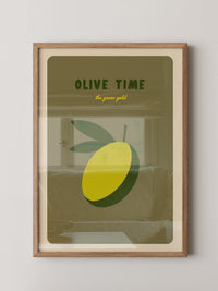 Olive Minimalistisch Retro