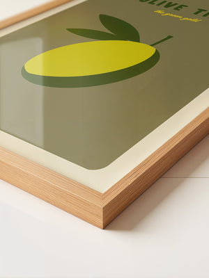 Olive Minimalistisch Retro