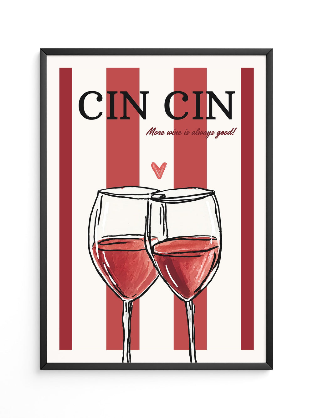 Weingläser Streifen zeichnen sich ab