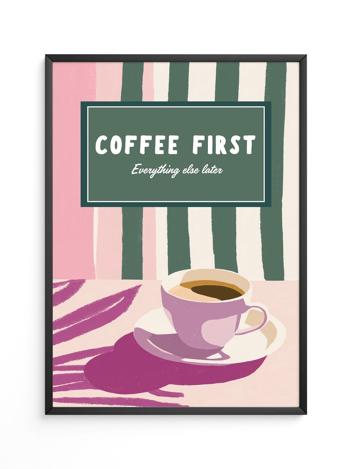 Kaffeetasse Retro Pastell