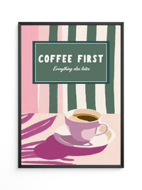 Kaffeetasse Retro Pastell