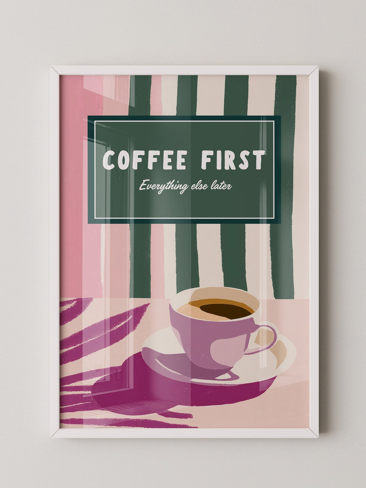 Kaffeetasse Retro Pastell