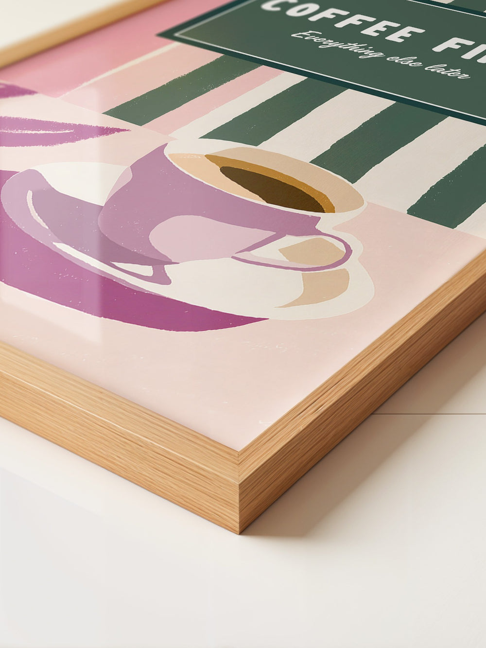 Kaffeetasse Retro Pastell