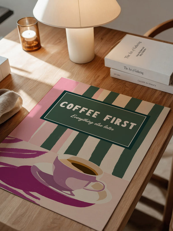 Kaffeetasse Retro Pastell