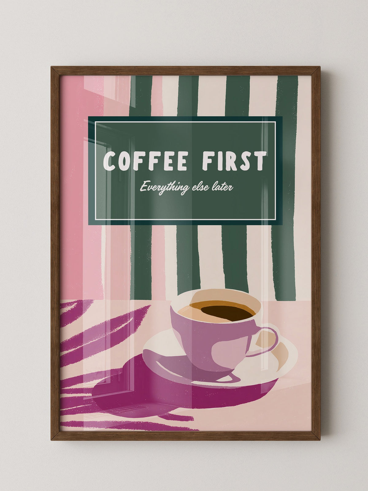 Kaffeetasse Retro Pastell