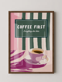 Kaffeetasse Retro Pastell