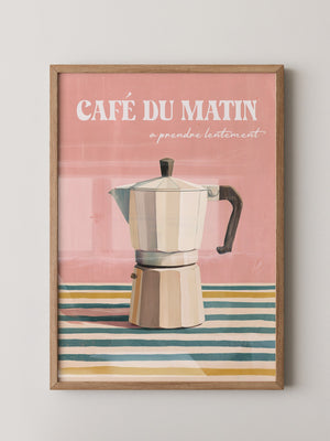 Kaffeekanne Streifen Pastell