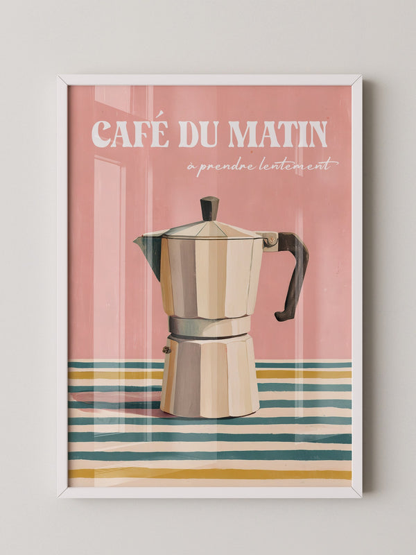Kaffeekanne Streifen Pastell