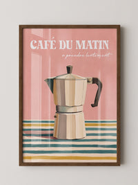 Kaffeekanne Streifen Pastell