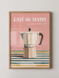Kaffeekanne Streifen Pastell