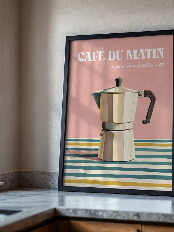 Kaffeekanne Streifen Pastell
