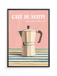 Kaffeekanne Streifen Pastell