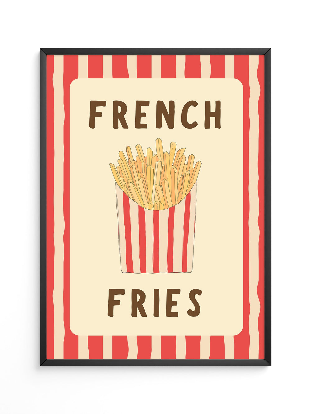 Pommes Streifen Stil