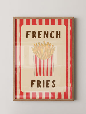 Pommes Streifen Stil