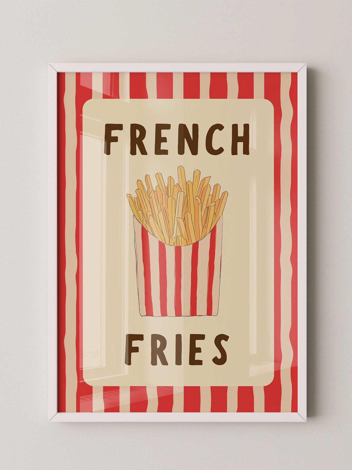 Pommes Streifen Stil