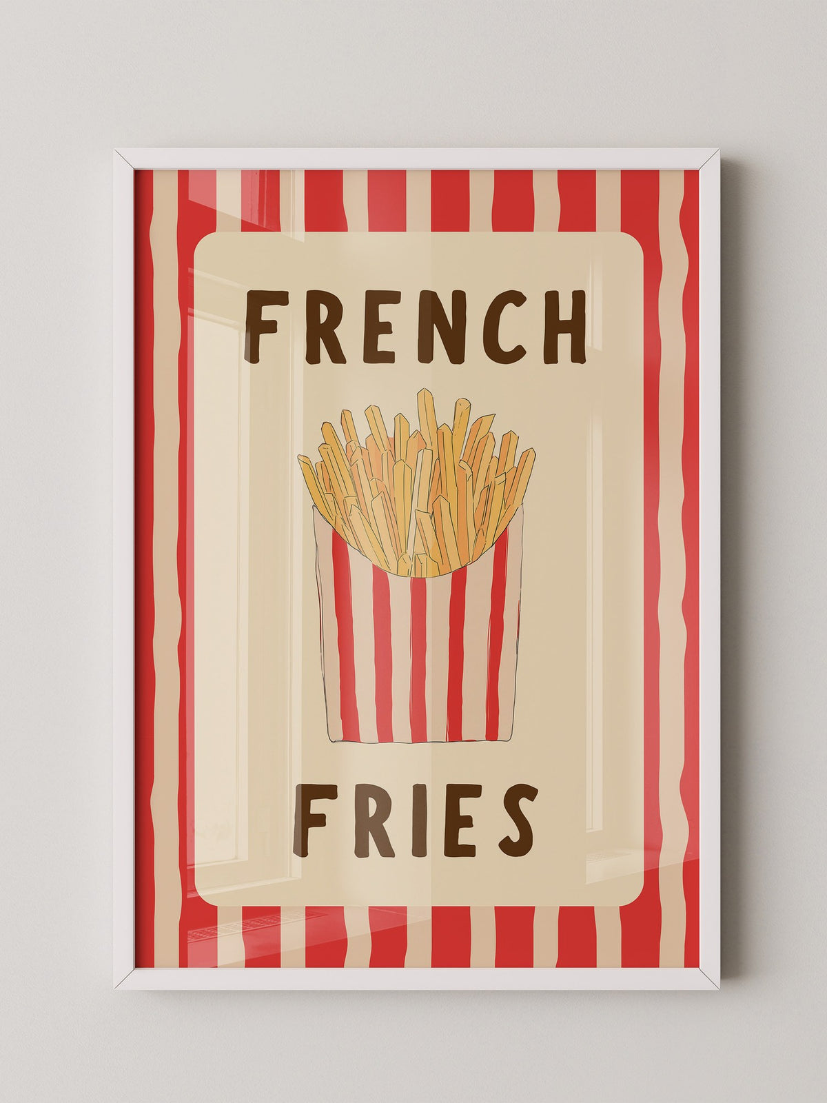 Pommes Streifen Stil