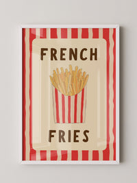 Pommes Streifen Stil