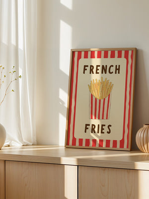 Pommes Streifen Stil