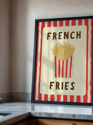 Pommes Streifen Stil