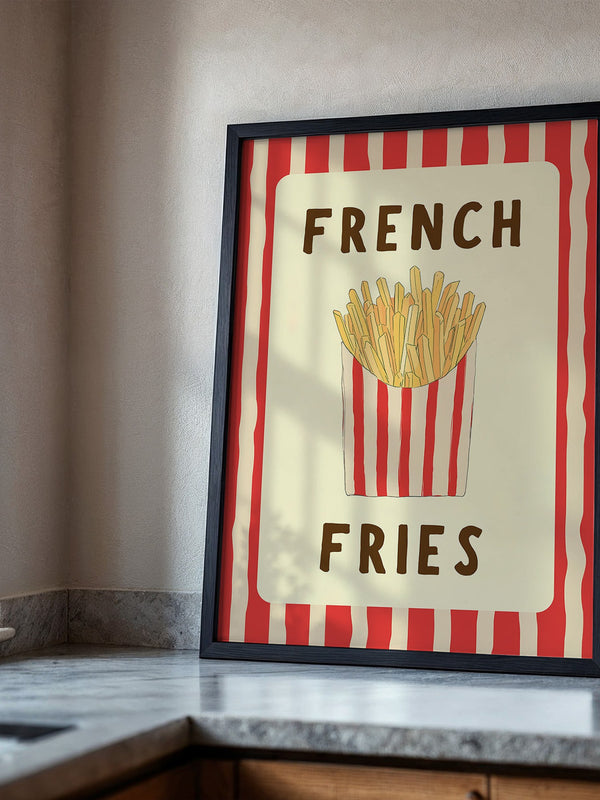 Pommes Streifen Stil