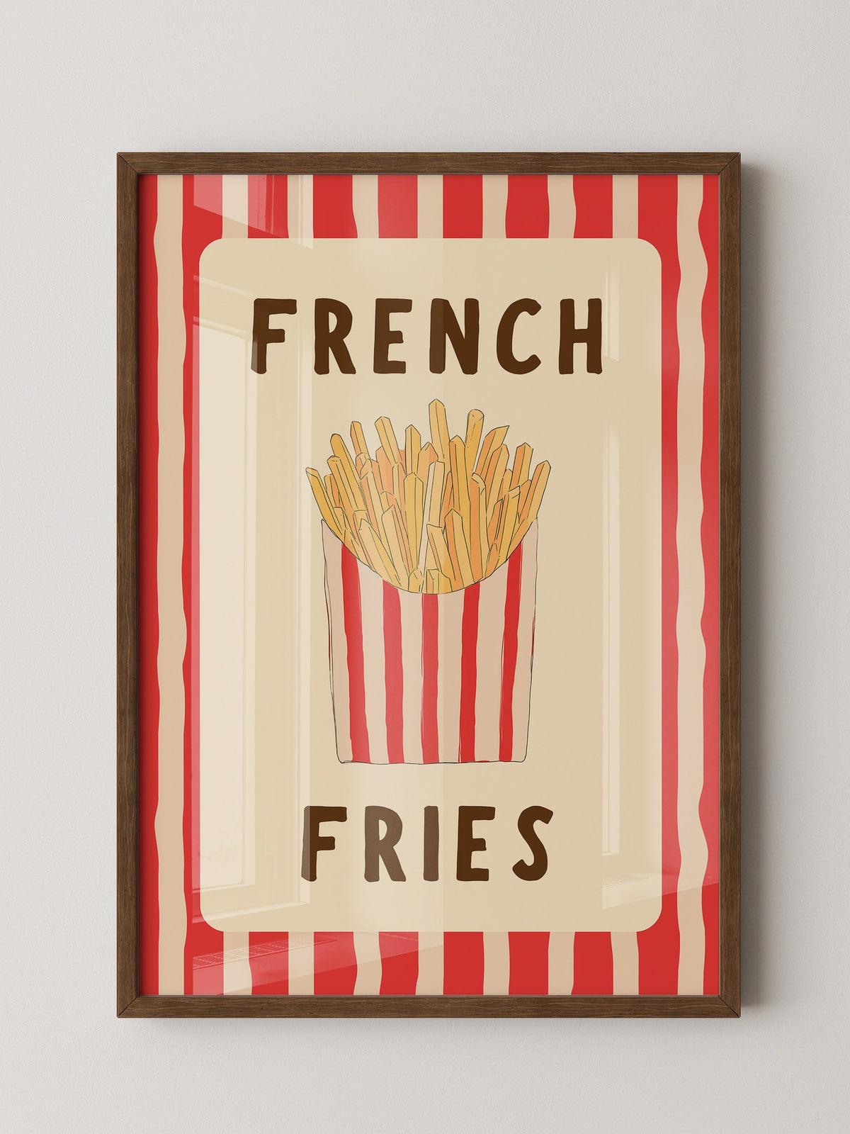 Pommes Streifen Stil