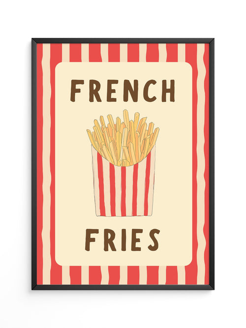 Pommes Streifen Stil