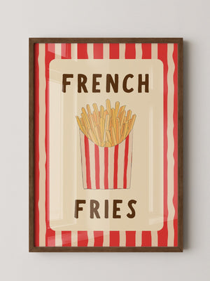 Pommes Streifen Stil