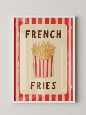 Pommes Streifen Stil