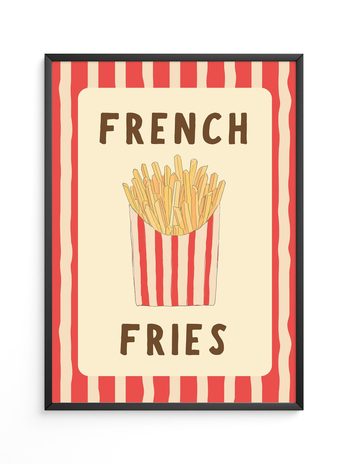 Pommes Streifen Stil