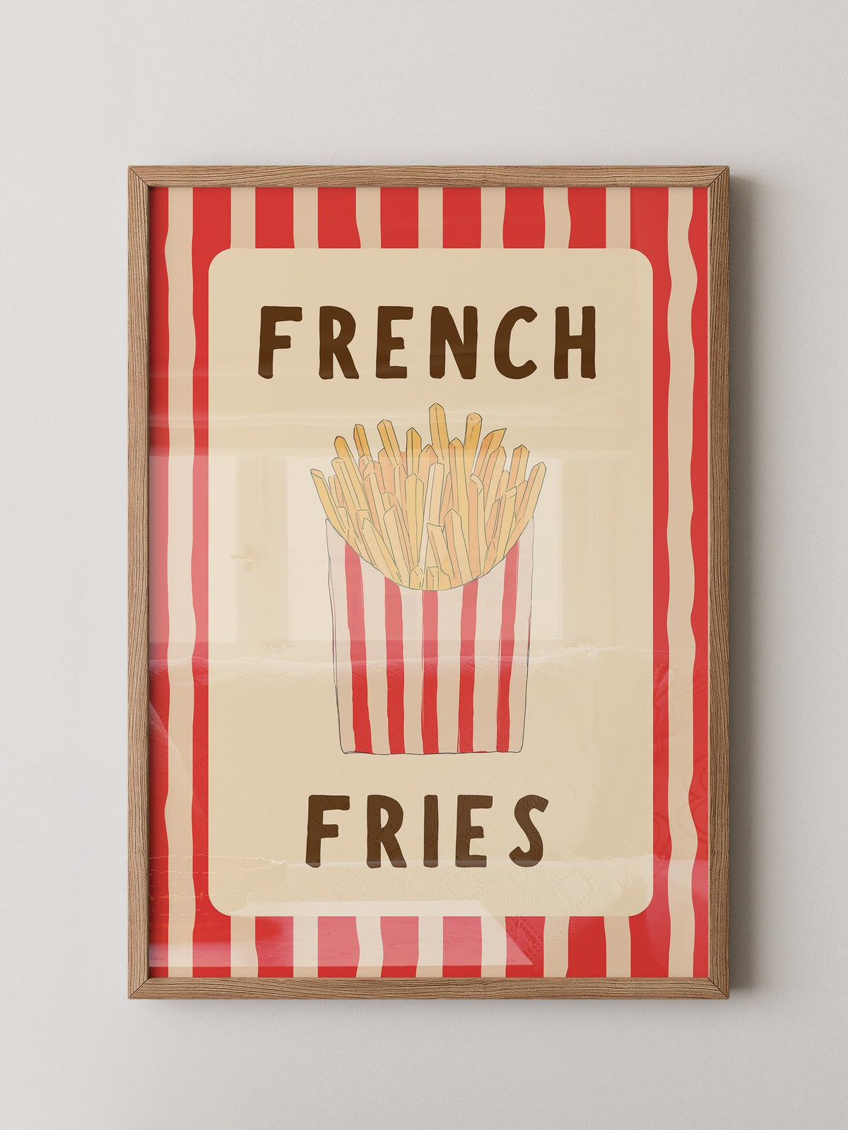 Pommes Streifen Stil