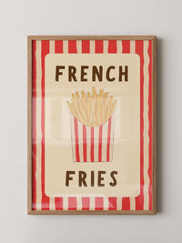 Pommes Streifen Stil